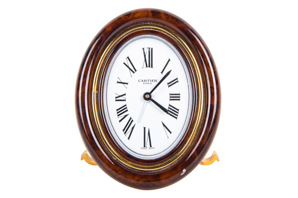 CARTIER PARIS TABLE CLOCKwith box