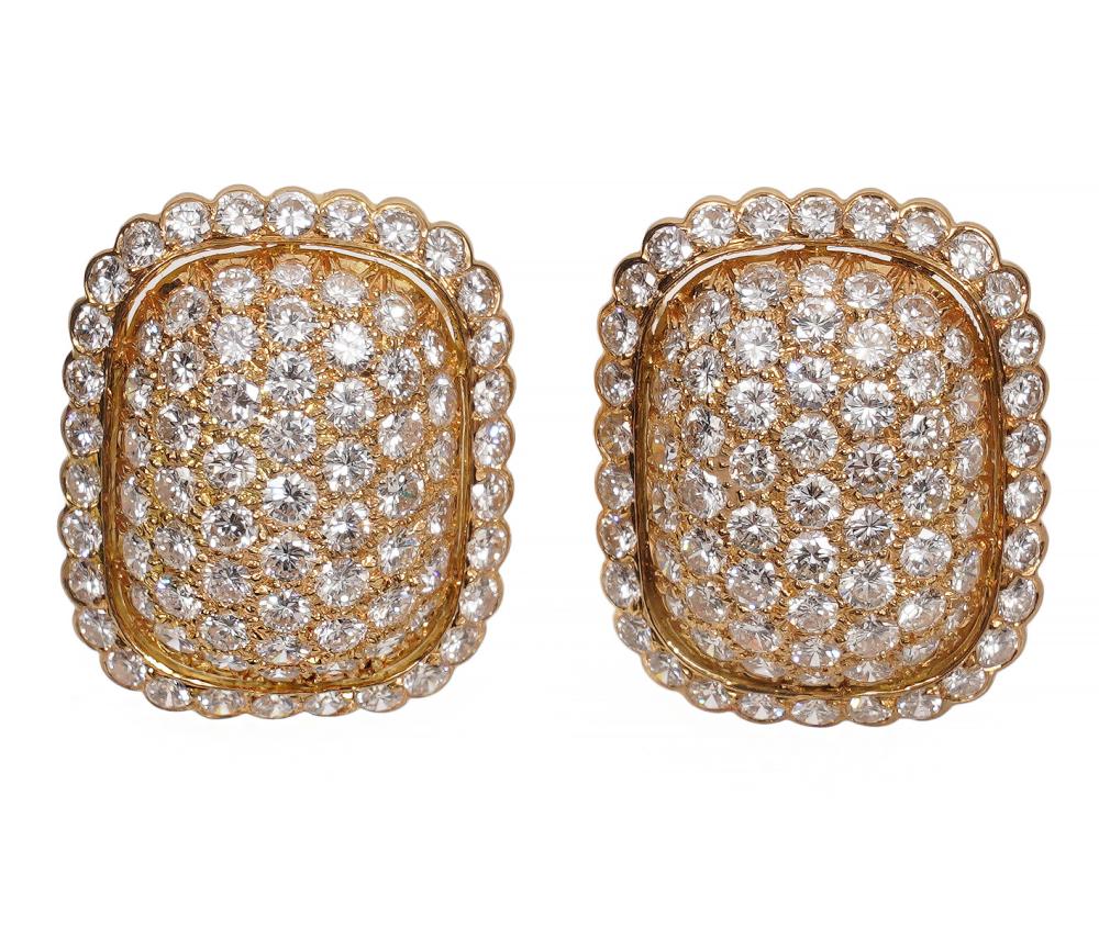 CARTIER PAVE DIAMOND & 18K YG