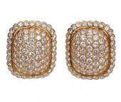CARTIER PAVE DIAMOND & 18K YG