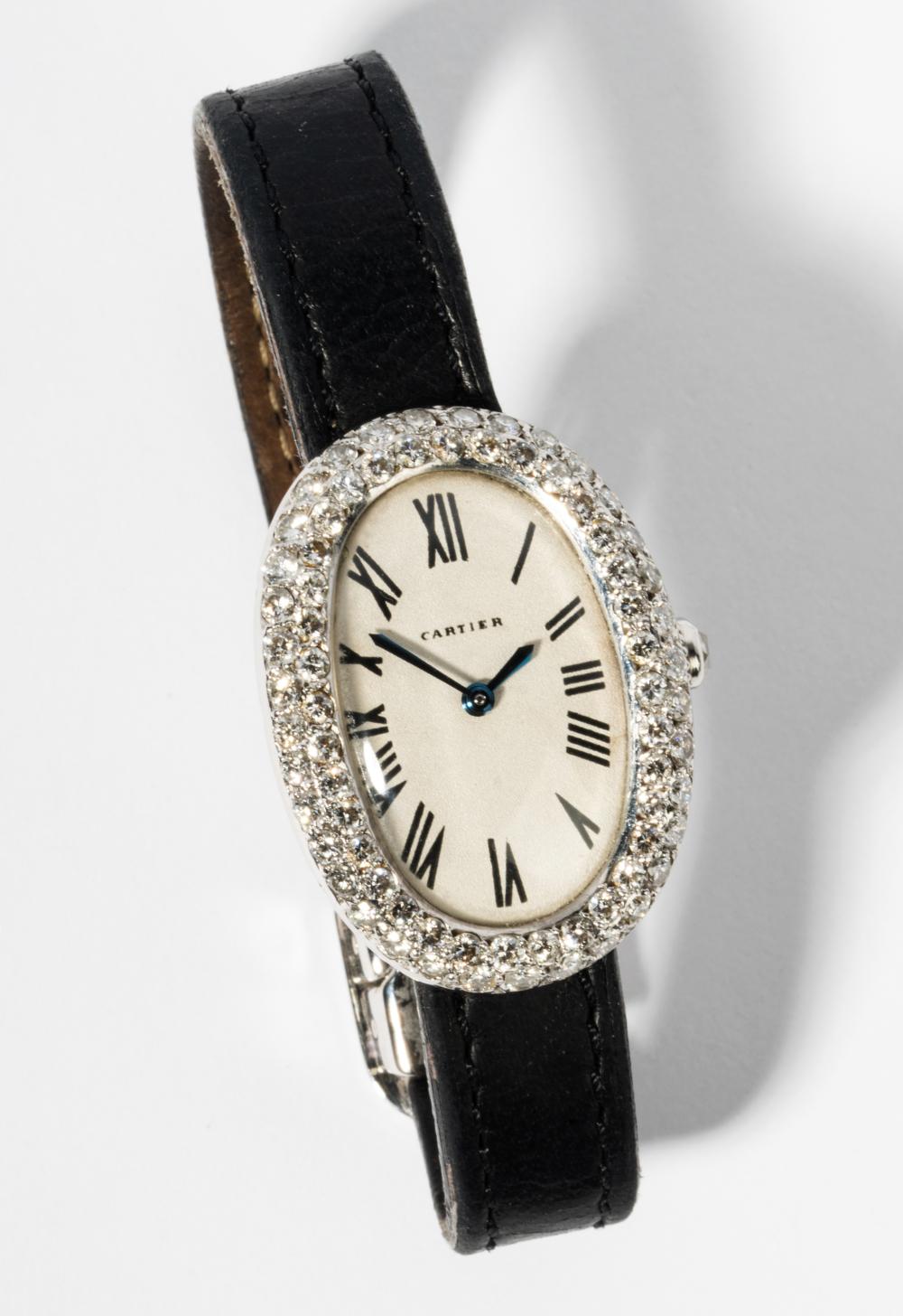 CARTIER PLATINUM AND DIAMOND