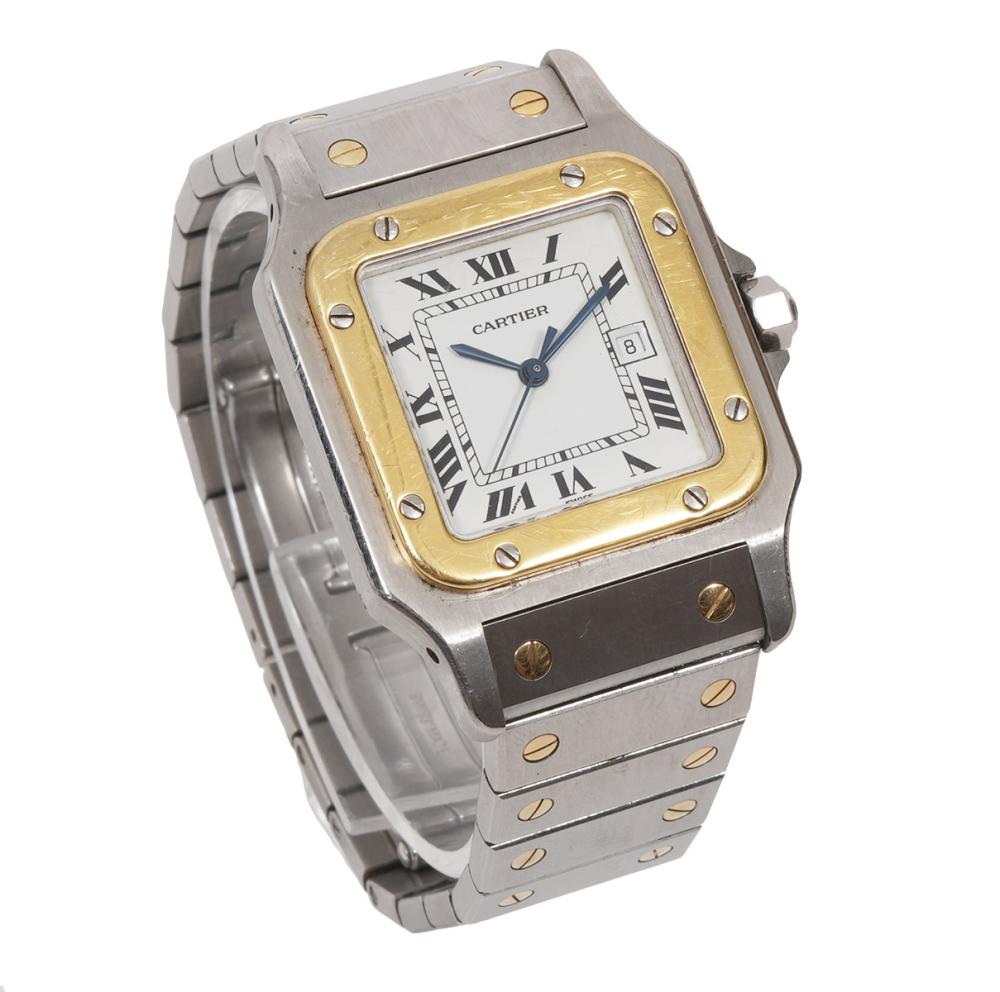 CARTIER SANTOS 18K GOLD & STEEL