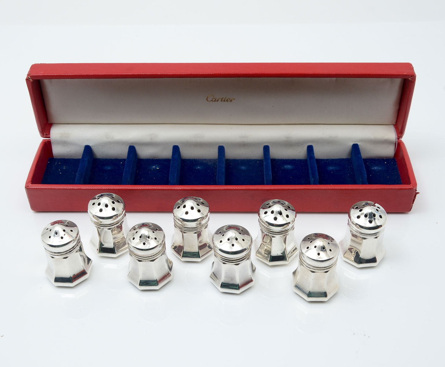 CARTIER STERLING SALT & PEPPER