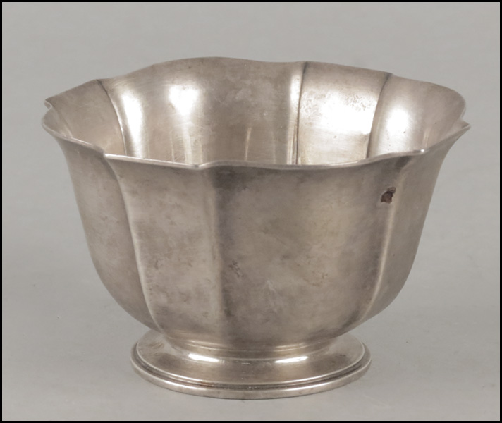 CARTIER STERLING SILVER BOWL. H: