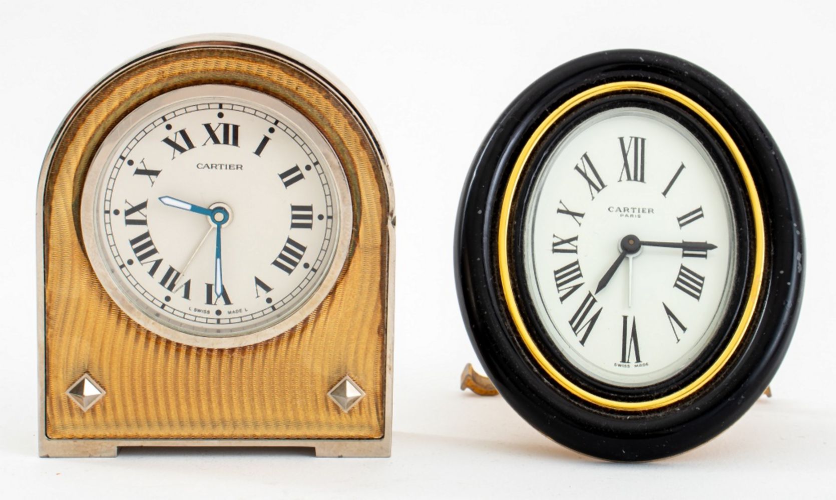 CARTIER VINTAGE DESK CLOCK, 2 Group