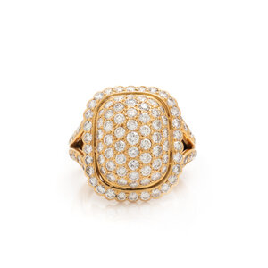 CARTIER, YELLOW GOLD AND DIAMOND