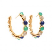 CARTIER, YELLOW GOLD AND MULTI