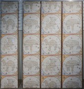 CARTOGRAPHIC PRINTED UPHOLSTER