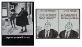 CARTOON AND POSTER FEATURING B
