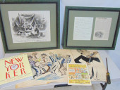 CARTOON LOT WITH BOOKS & ART P