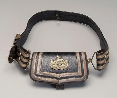 Cartridge box, belt, Egypt: black