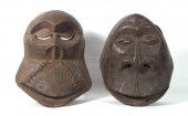 CARVED AFRICAN 2 PIECE LEGA MA