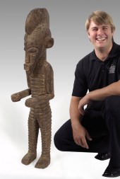 CARVED AFRICAN AFO FIGURE - NI
