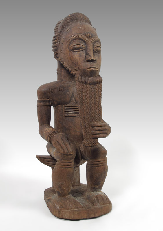 CARVED AFRICAN ASIE USA FIGURE -