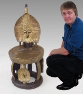 CARVED AFRICAN BAKOTA RELIQUAR