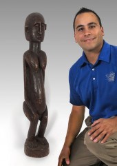 CARVED AFRICAN DOGON NOMMO FIG