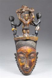 Carved African funeral process