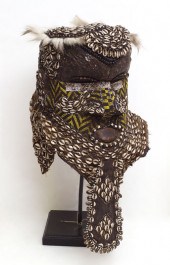 CARVED AFRICAN KUBA BWOOM MASK