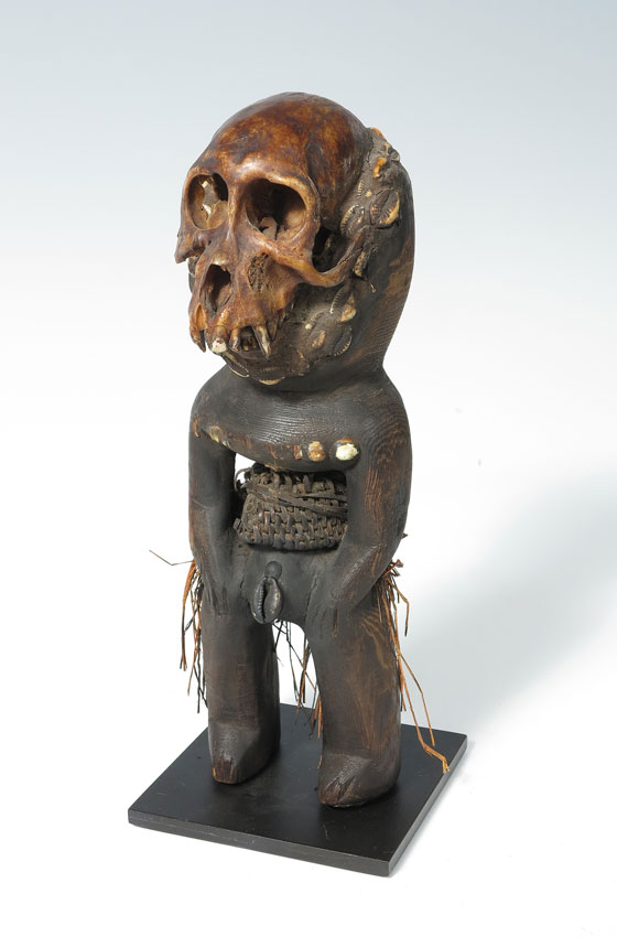 CARVED AFRICAN MONKEY SKULL