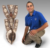 CARVED AFRICAN MOSSI BIRD MASK