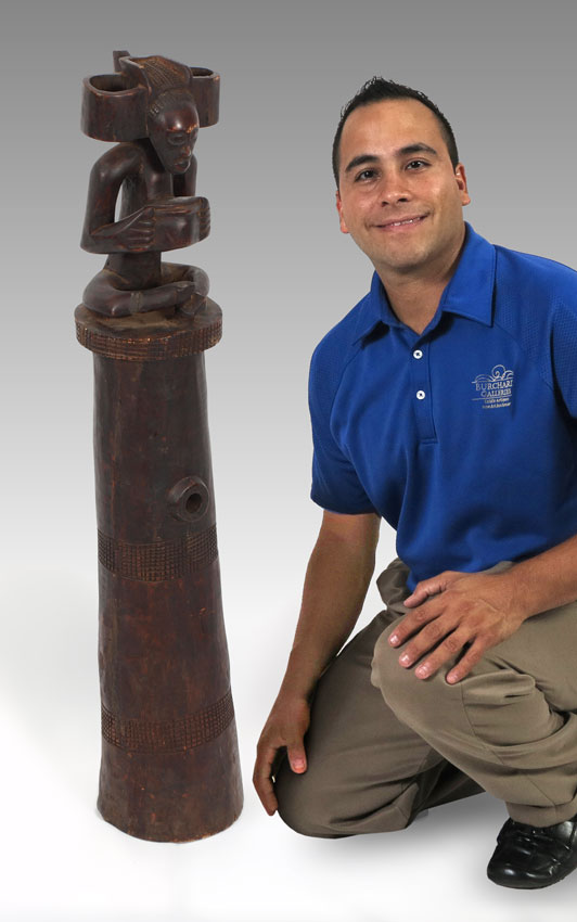 CARVED AFRICAN TCHOKWE KING