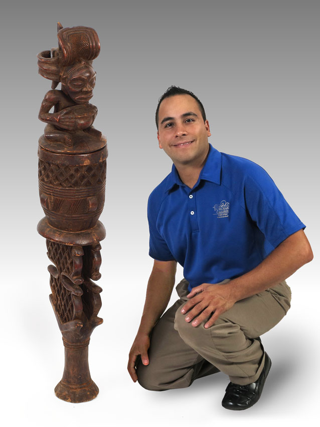 CARVED AFRICAN TCHOKWE KING