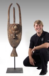 CARVED AFRICAN TOMA LANDAI HEA