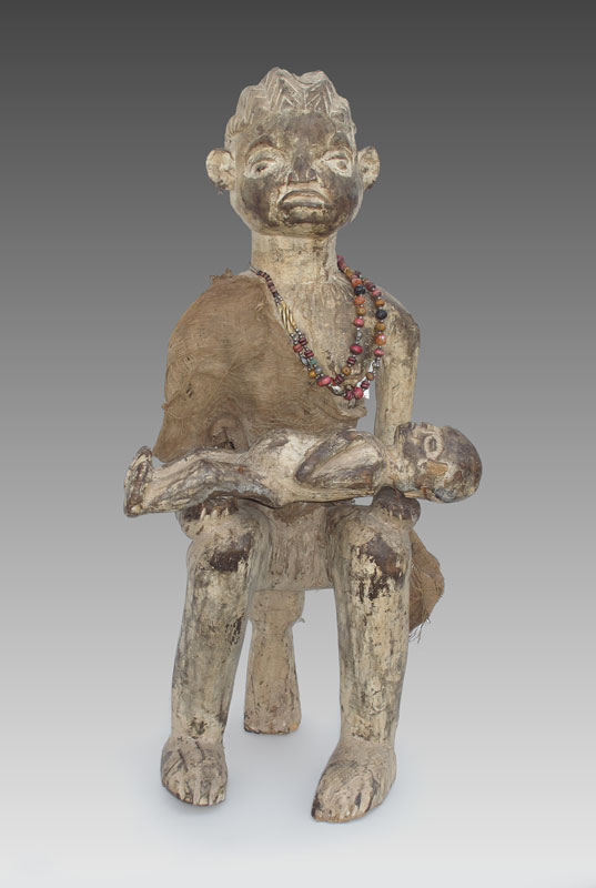 CARVED AFRICAN YORUBA MATERNITY