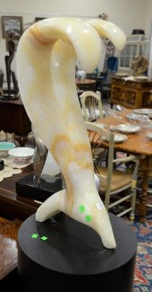 CARVED ALABASTER FREEFORM SCUL