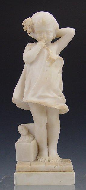 CARVED ALABASTER SCULPTURE OF