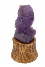 CARVED AMETHYST FIGURECarved A