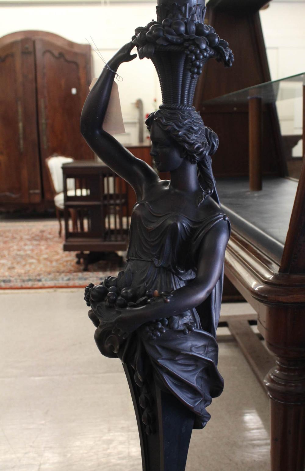 CARVED AND EBONIZED WOOD
