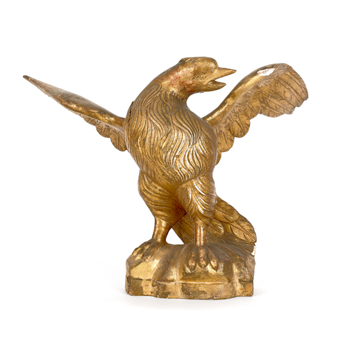 Carved and gilded eagle mid 19th c.