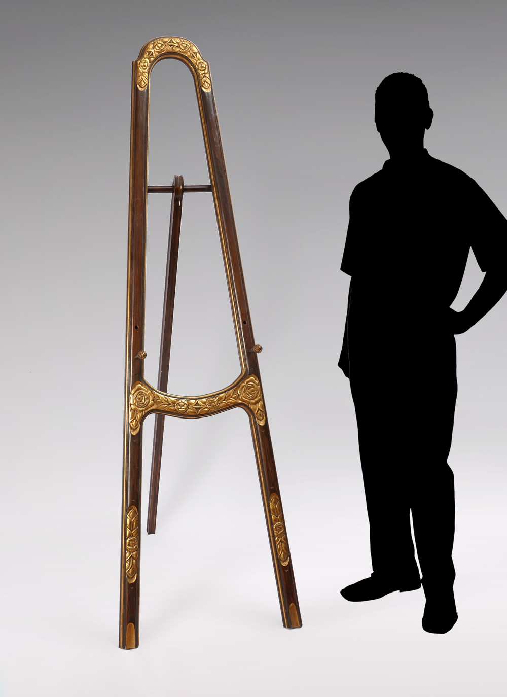 CARVED AND GILDED PAINTING EASEL