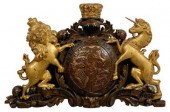 Carved and gilt crest, Boston: