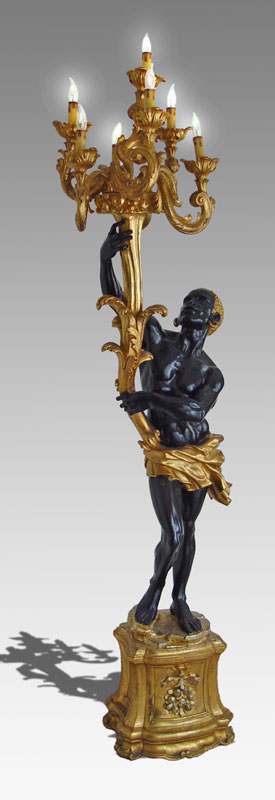 CARVED AND GILT WOOD BLACKAMOOR