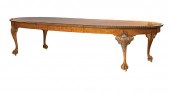 CARVED AND INLAID BURL WALNUT