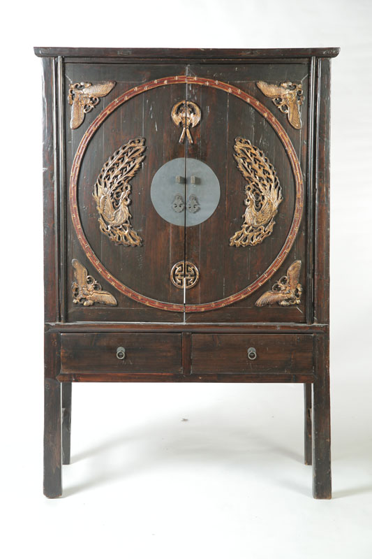 CARVED AND LACQUERED CABINET. 