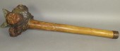 CARVED AND PAINT DECORATED CER