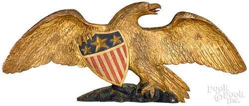 CARVED AND PAINTED AMERICAN EAGLE