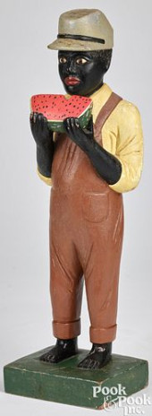 CARVED AND PAINTED BLACK AMERI