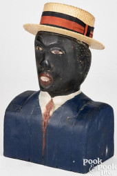 CARVED AND PAINTED BLACK AMERI