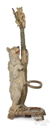 CARVED AND PAINTED BLACK FORES