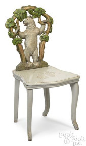 CARVED AND PAINTED BLACK FORES