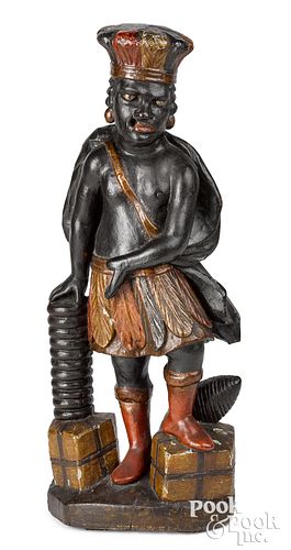 CARVED AND PAINTED BLACKAMOOR