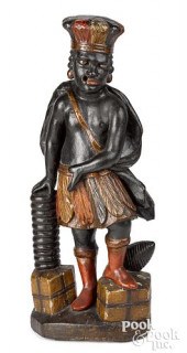CARVED AND PAINTED BLACKAMOOR