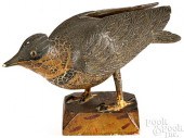 CARVED AND PAINTED BLUE JAY, C