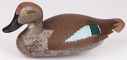 CARVED AND PAINTED BLUE WING TEAL