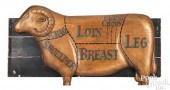 CARVED AND PAINTED BUTCHER SHO