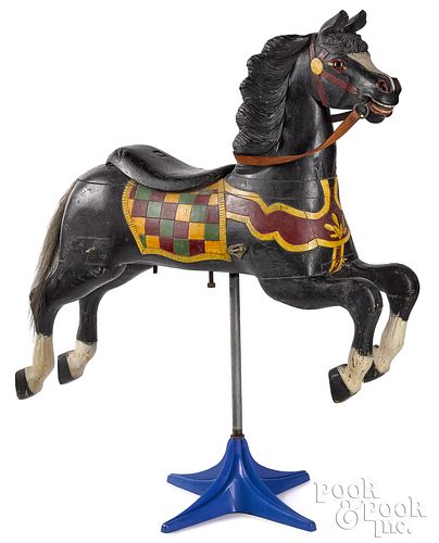 CARVED AND PAINTED CAROUSEL
