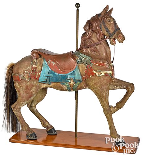 CARVED AND PAINTED CAROUSEL